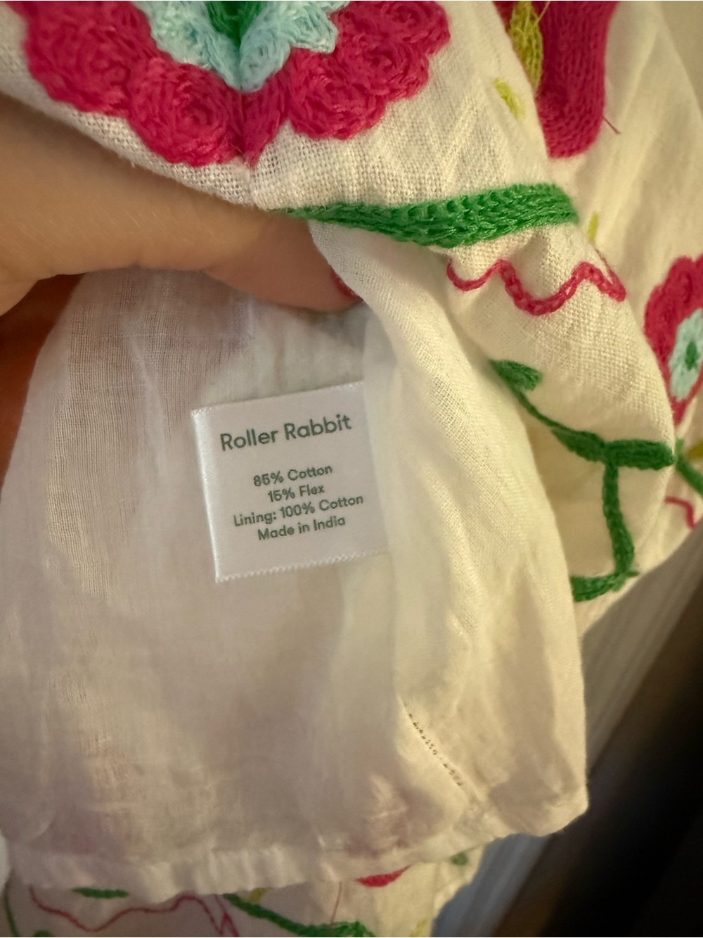 Roller Rabbit White Embroidered Dress - Picture 9 of 11